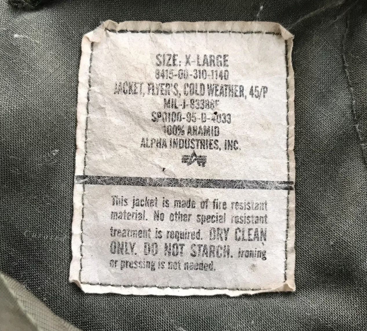 Vintage 1985 Alpha Military Flyer Jacket Size US M / EU 48-50 / 2 - 6 Thumbnail