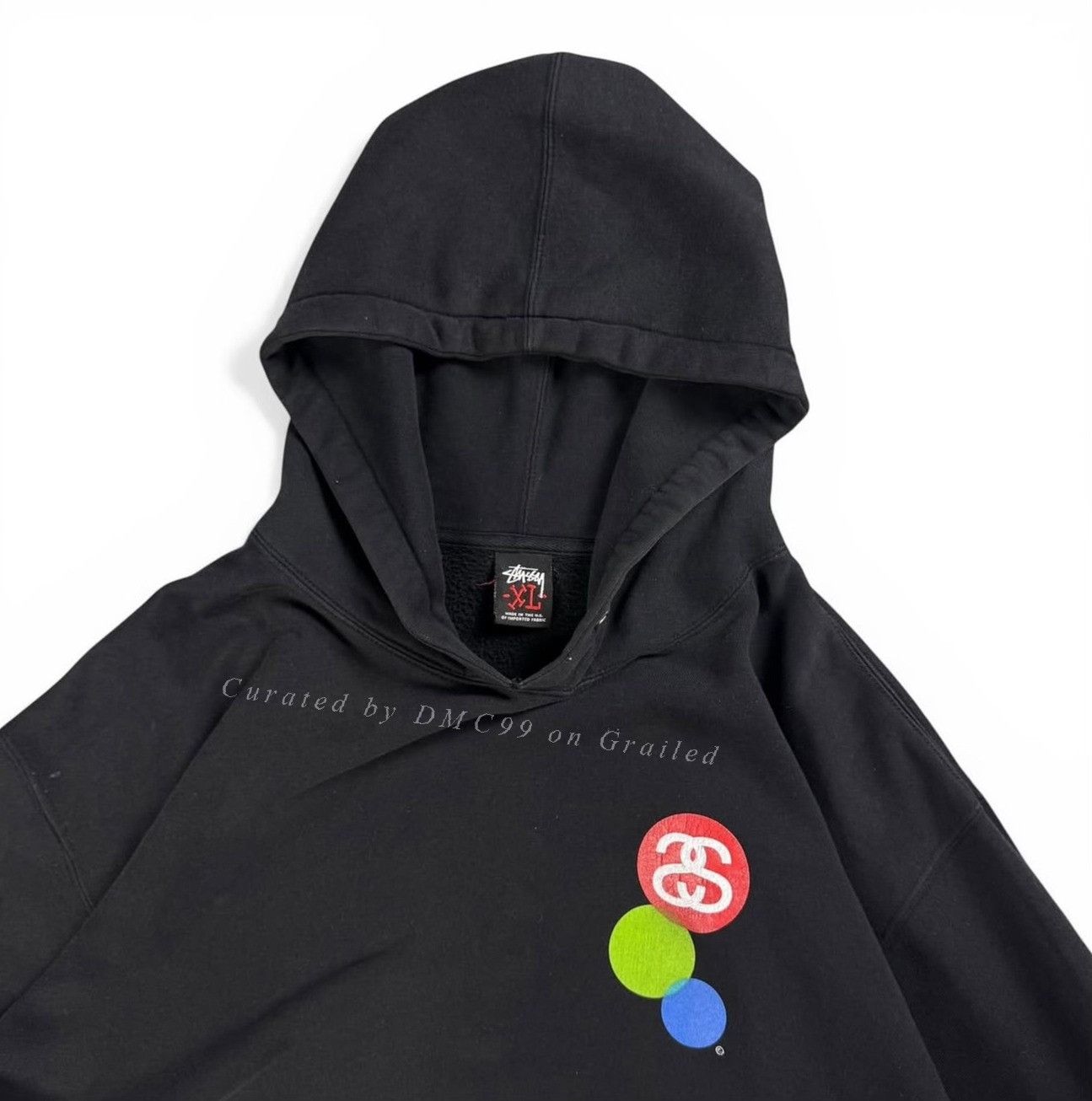Vintage Vintage 2000s Stussy Heather Grey Hoodie Size US XL / EU 56 / 4 - 3 Thumbnail