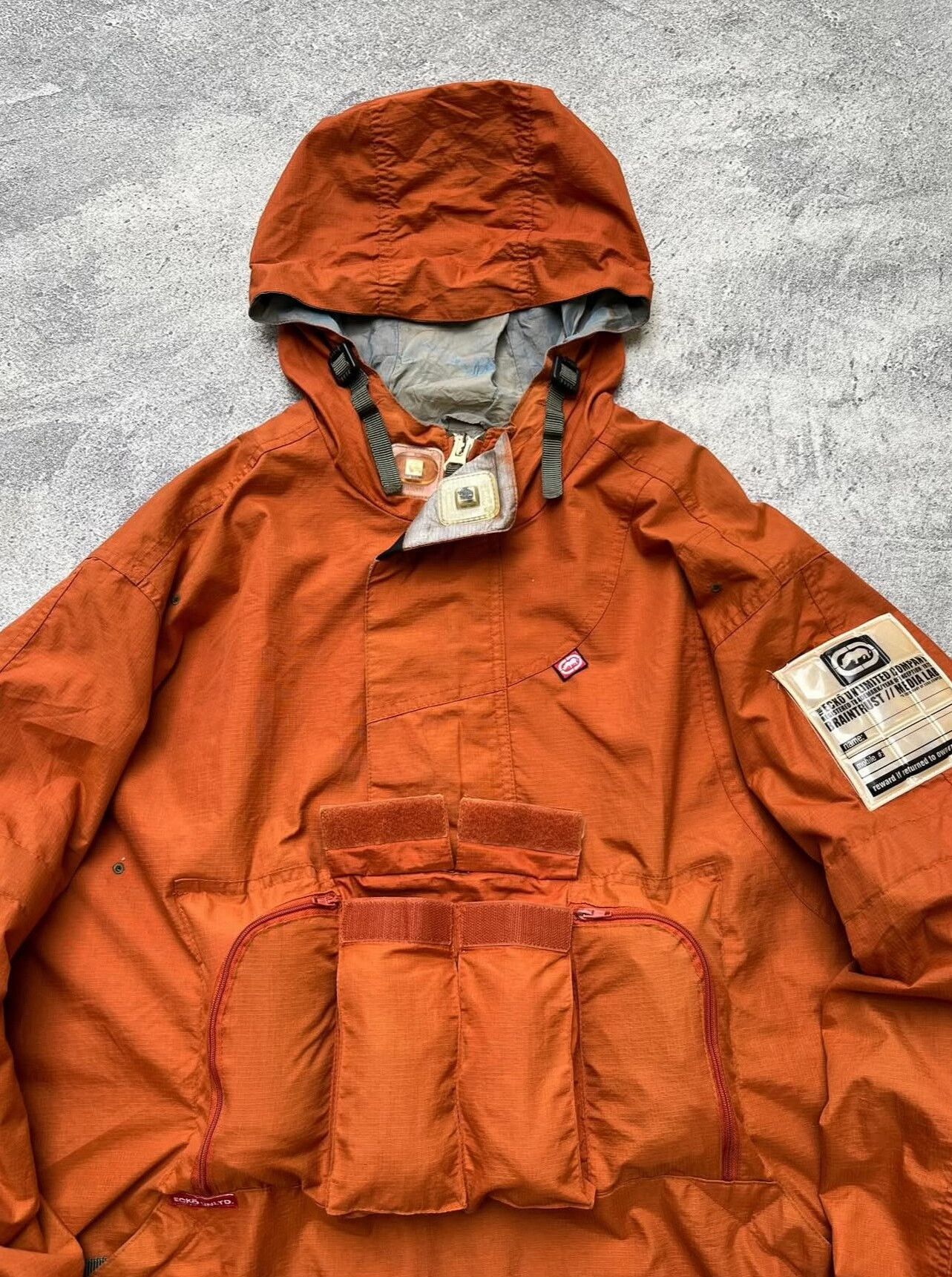 Vintage Vintage Ecko 2000's 3D Pocket Anorak Size US M / EU 48-50 / 2 - 2 Thumbnail