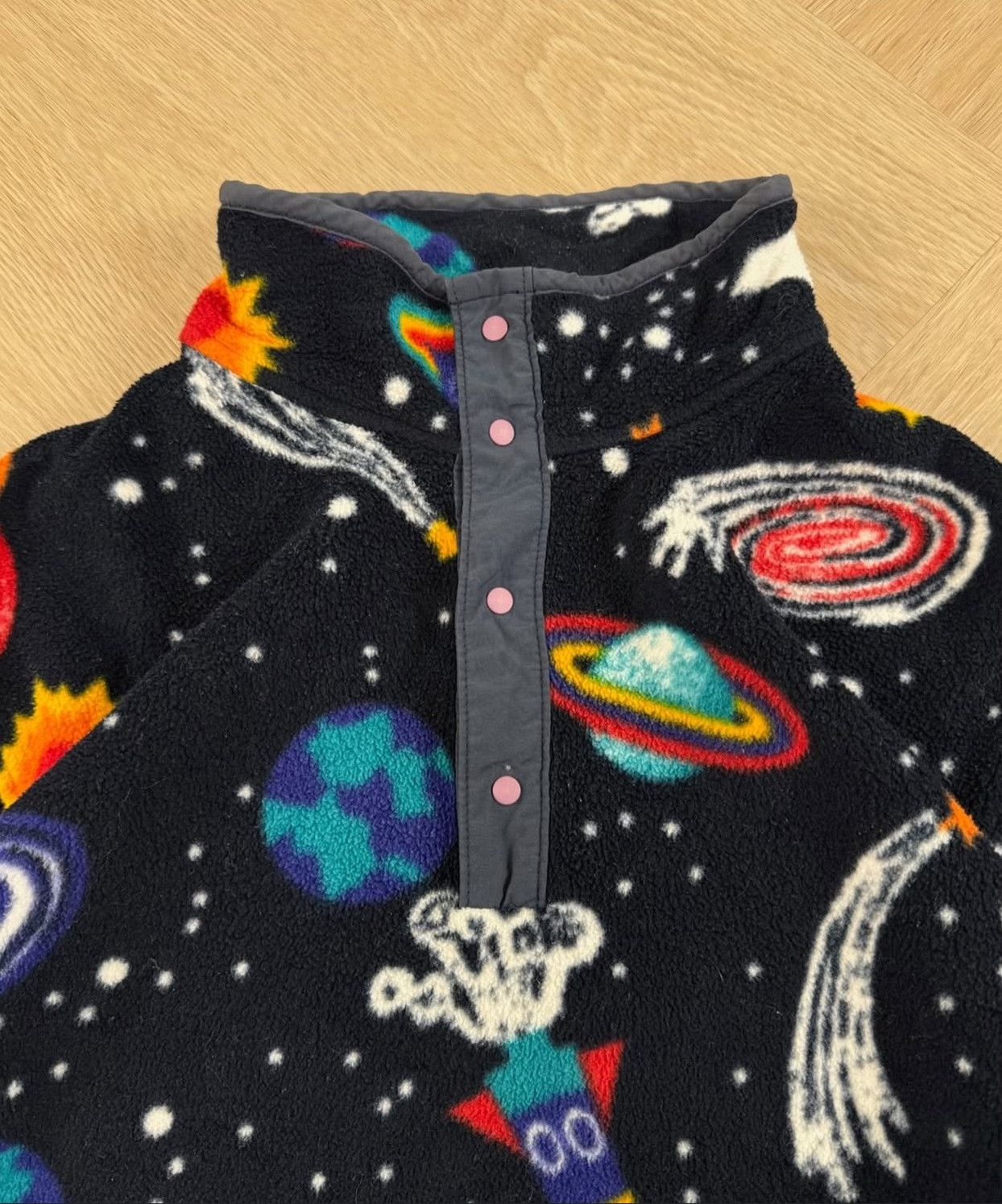 Vintage Vintage LLBean 90s Space Print Fleece Size US M / EU 48-50 / 2 - 3 Thumbnail