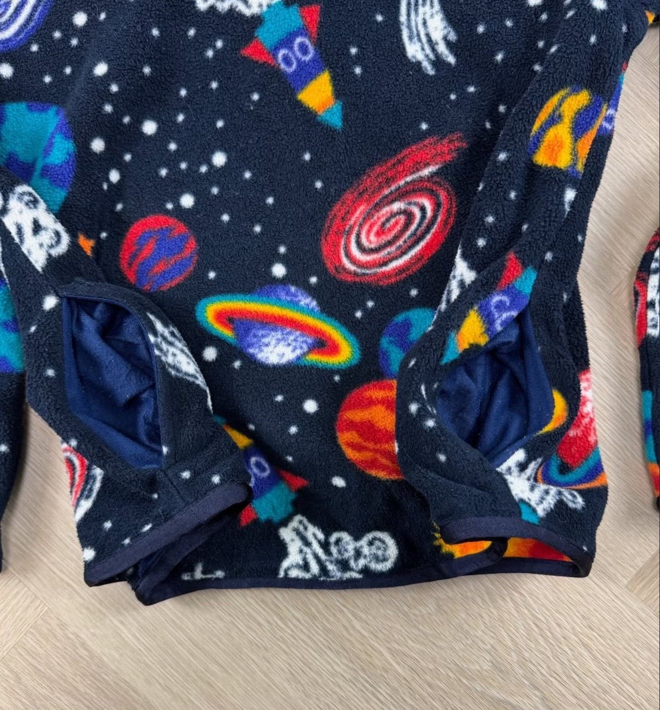 Vintage Vintage LLBean 90s Space Print Fleece Size US M / EU 48-50 / 2 - 8 Thumbnail
