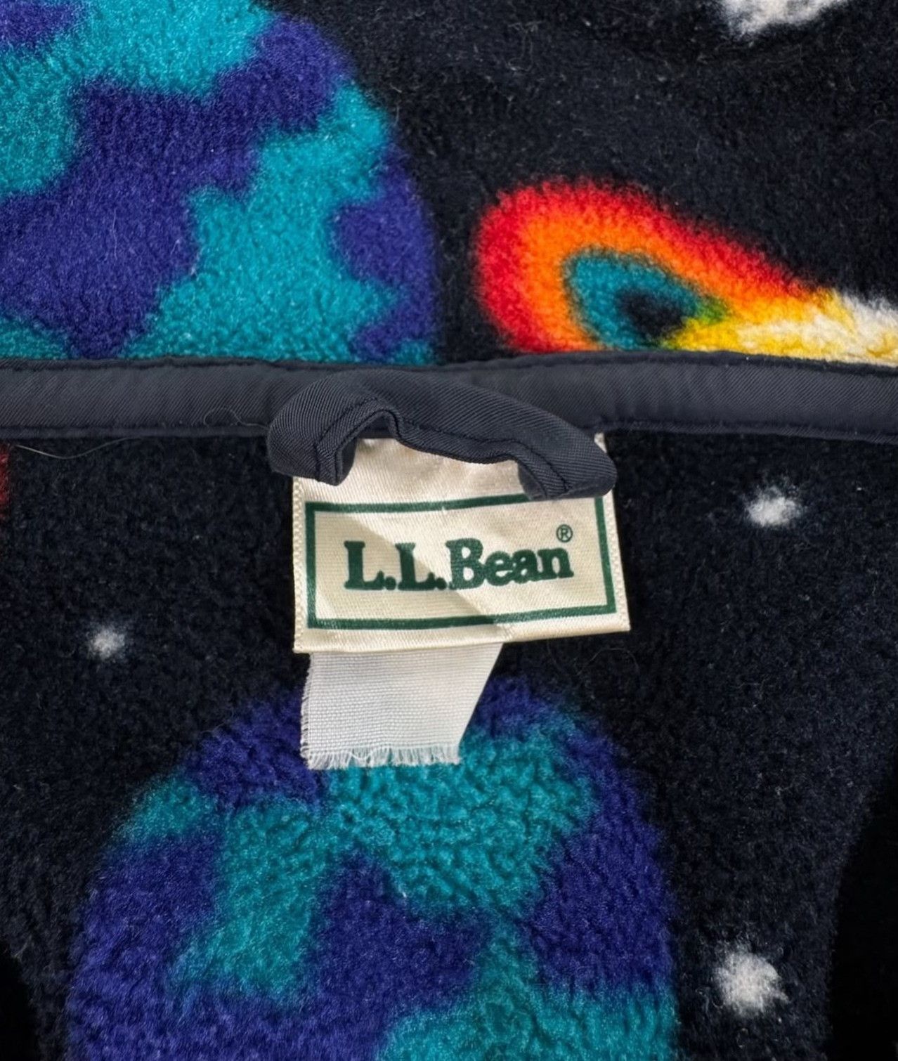 Vintage Vintage LLBean 90s Space Print Fleece Size US M / EU 48-50 / 2 - 5 Thumbnail