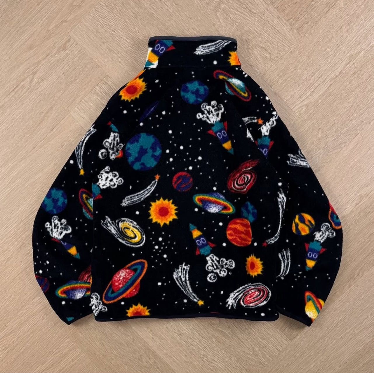 Vintage Vintage LLBean 90s Space Print Fleece Size US M / EU 48-50 / 2 - 6 Thumbnail