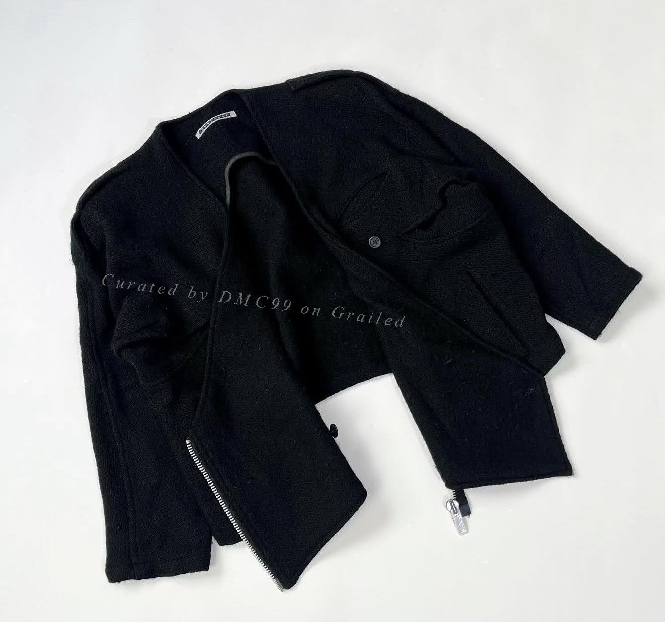 Vintage Vintage Yohji Workshop Asymmetrical Wool Jacket Size US M / EU 48-50 / 2 - 4 Thumbnail