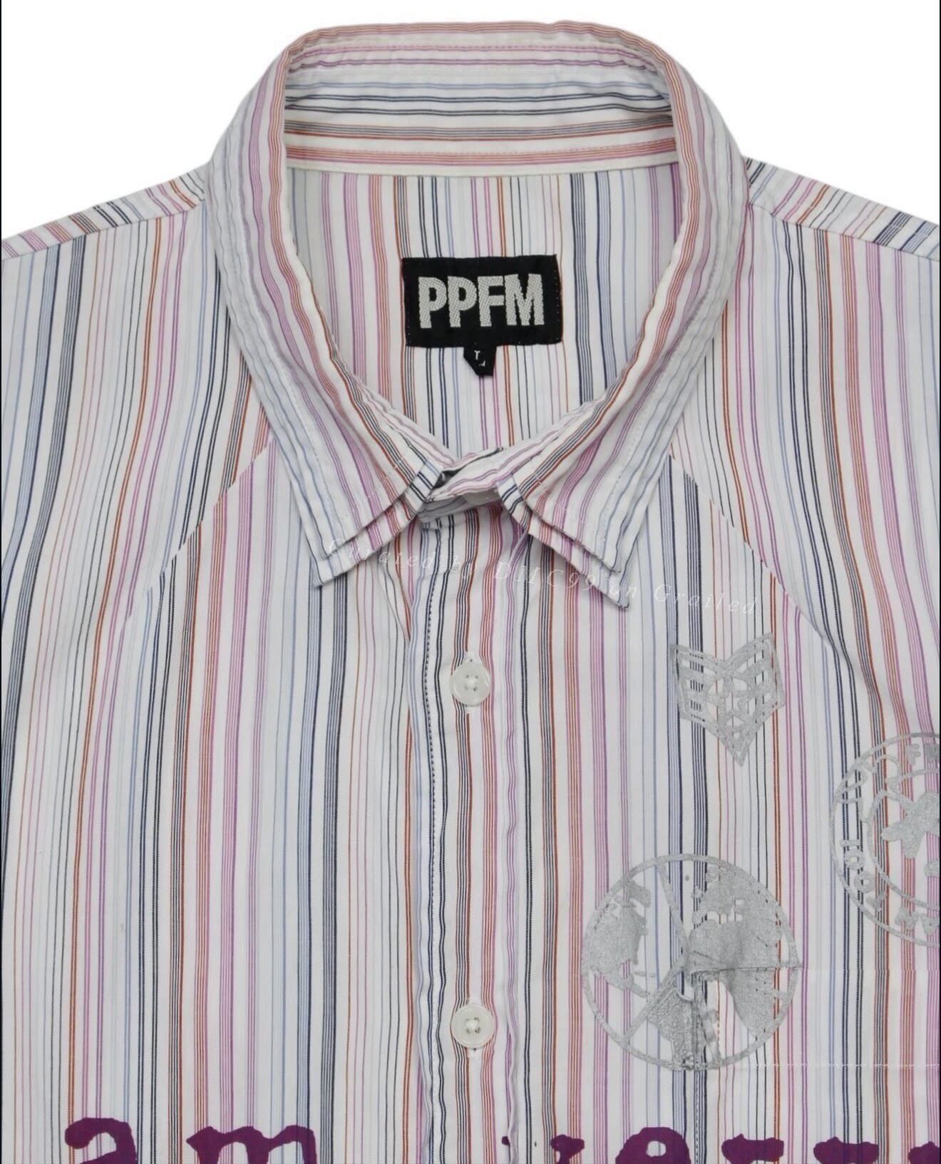 Vintage Vintage PPFM SS2006 Layered Striped Shirt Size US M / EU 48-50 / 2 - 2 Thumbnail