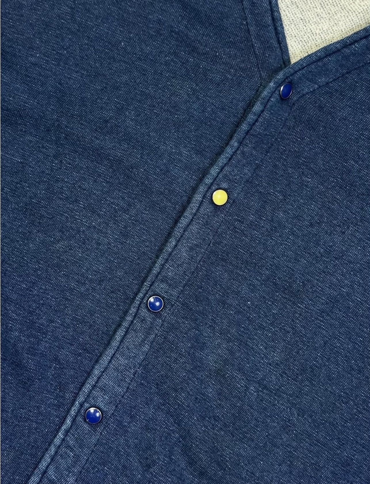 Vintage Vintage 45RPM Indigo Heavy French Terry Cardigan Size US M / EU 48-50 / 2 - 3 Thumbnail