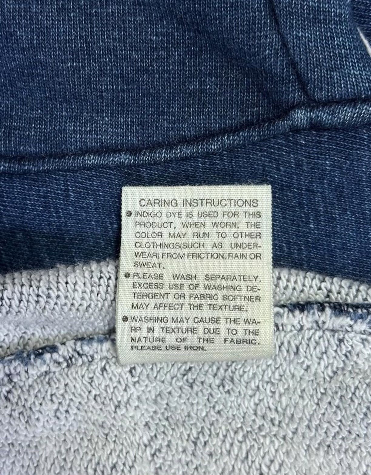 Vintage Vintage 45RPM Indigo Heavy French Terry Cardigan Size US M / EU 48-50 / 2 - 6 Thumbnail