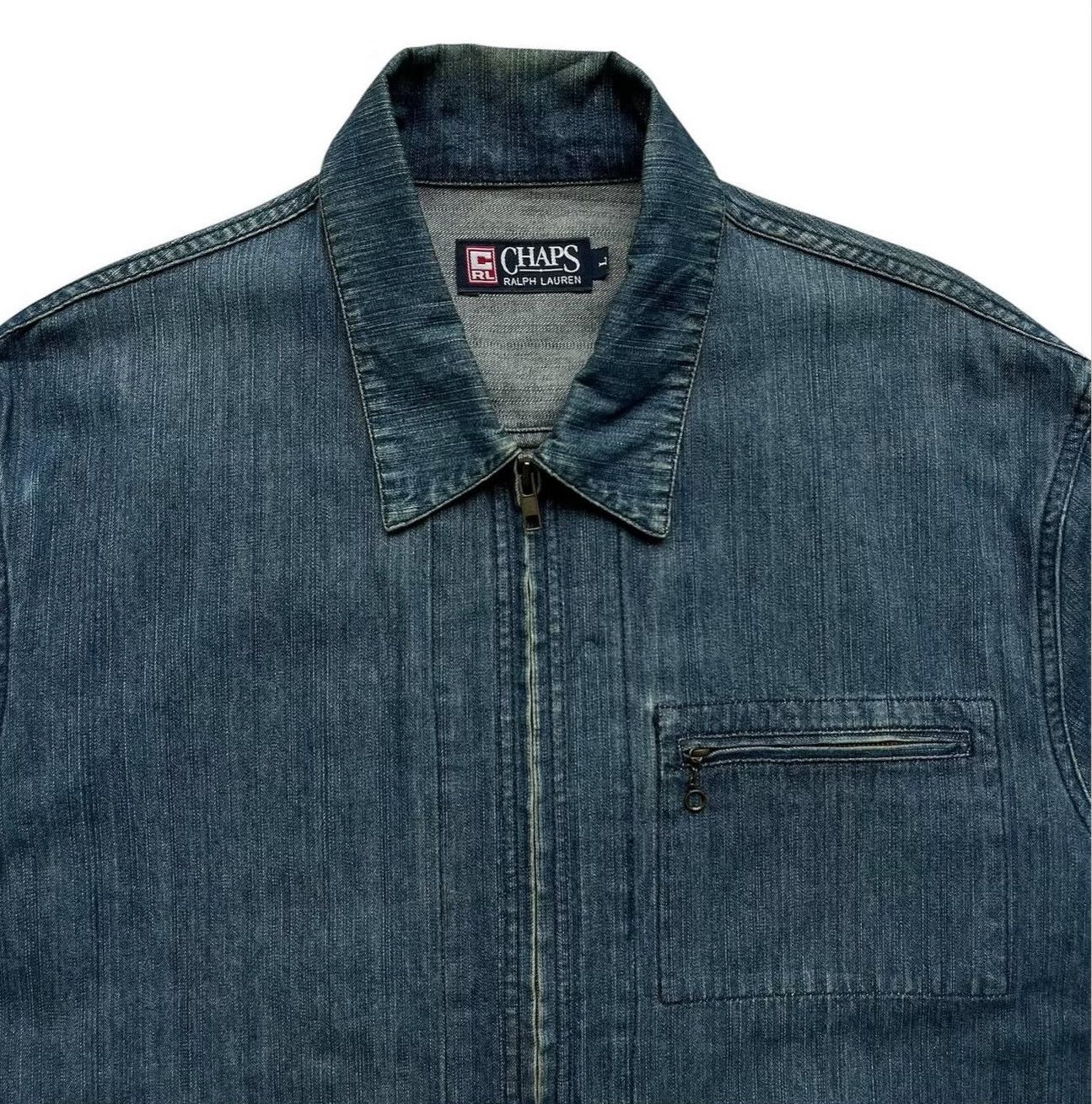Vintage Vintage 1990s Chaps Denim Work Jacket Size US M / EU 48-50 / 2 - 2 Thumbnail