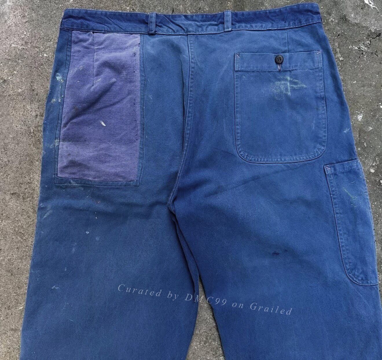 Vintage 1960s French True Vintage Cotton Work Pants Size US 28 / EU 44 - 8 Thumbnail