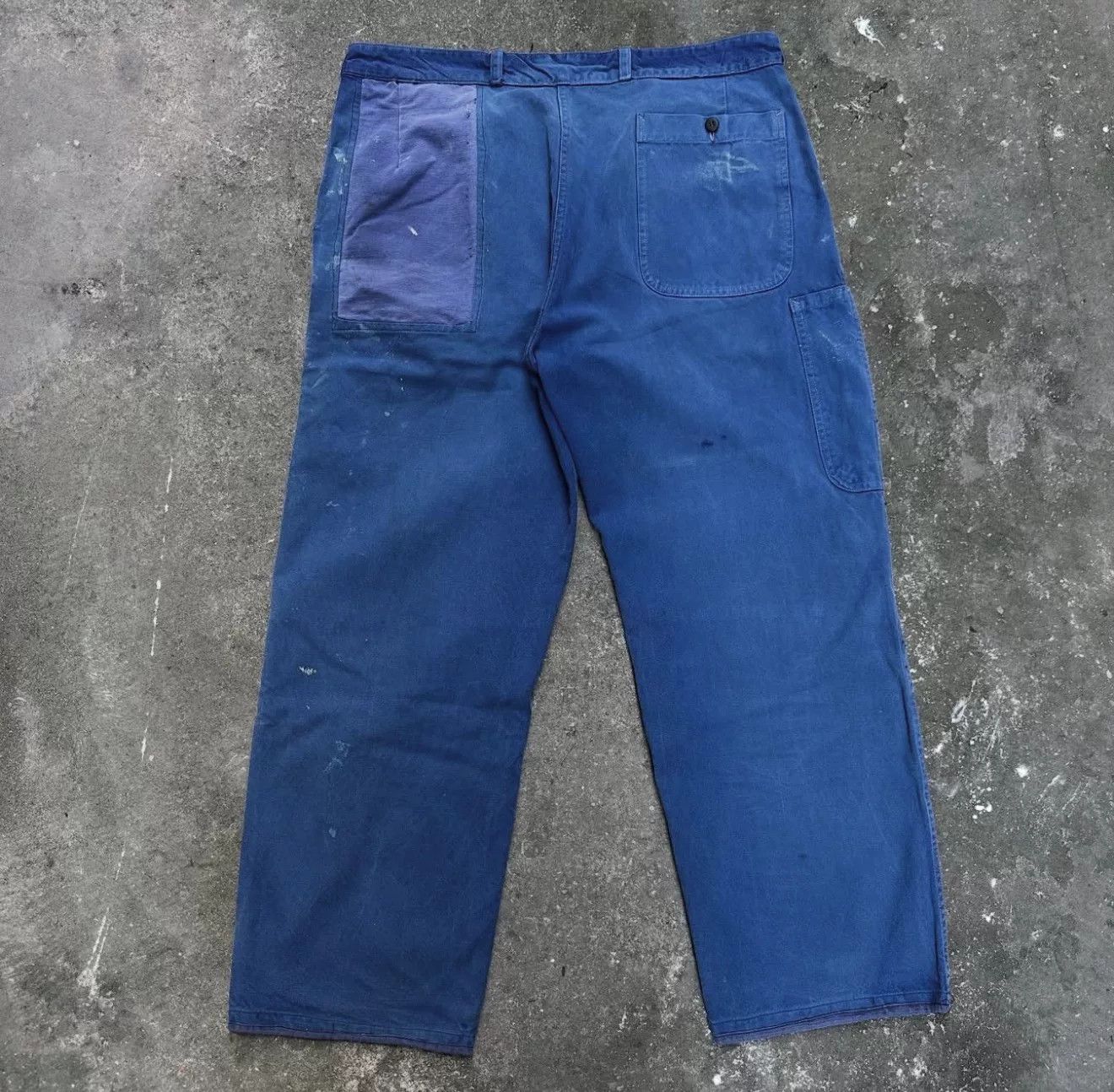 Vintage 1960s French True Vintage Cotton Work Pants Size US 28 / EU 44 - 7 Thumbnail