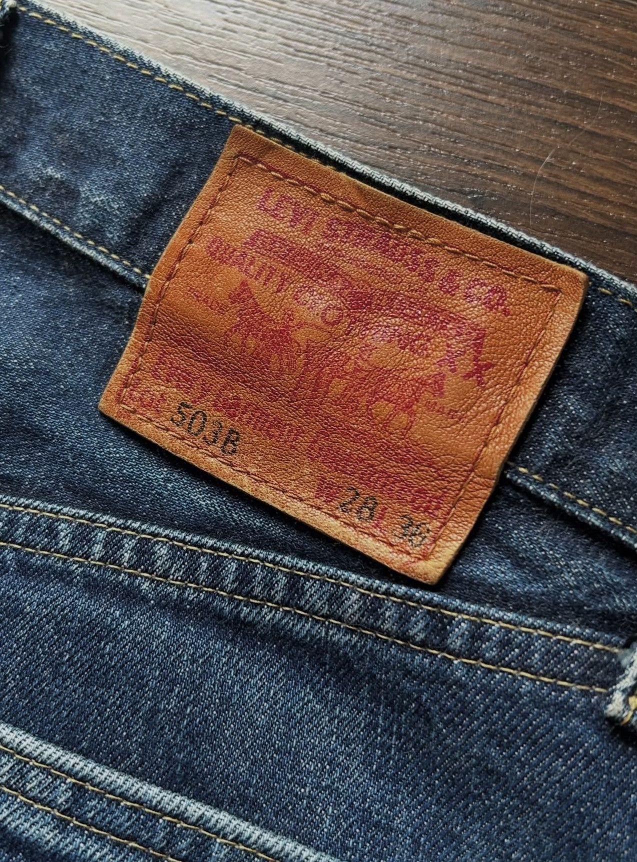 Vintage Vintage Levi's 1990s 503B Selvedge Denim Pant Size US 26 / EU 42 - 4 Thumbnail