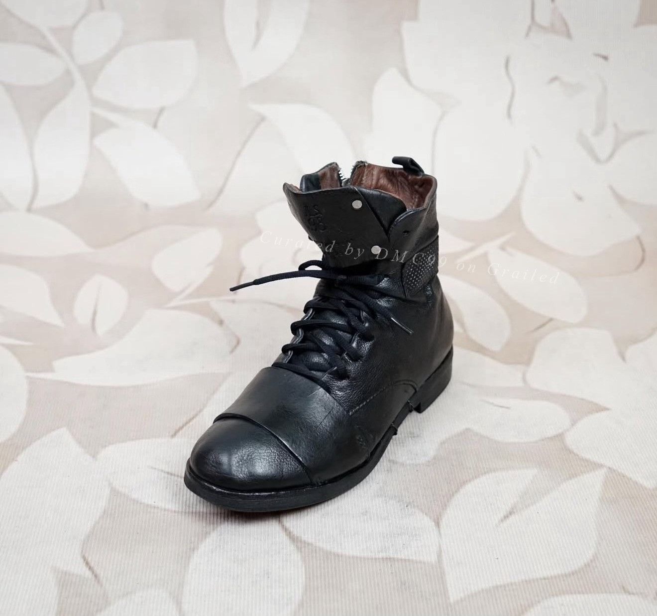 Vintage A.S.98 ARTISAN DISTRESSED LEATHER ANKLE BOOTS Size US 7 / EU 40 - 4 Thumbnail