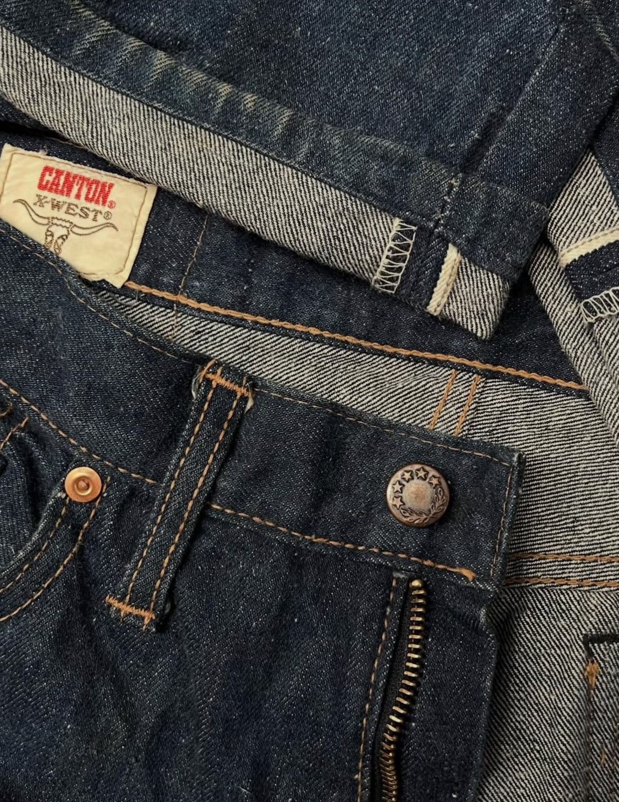 Vintage Vintage Canton 1970's X-West 9050 Denim Size US 28 / EU 44 - 3 Thumbnail