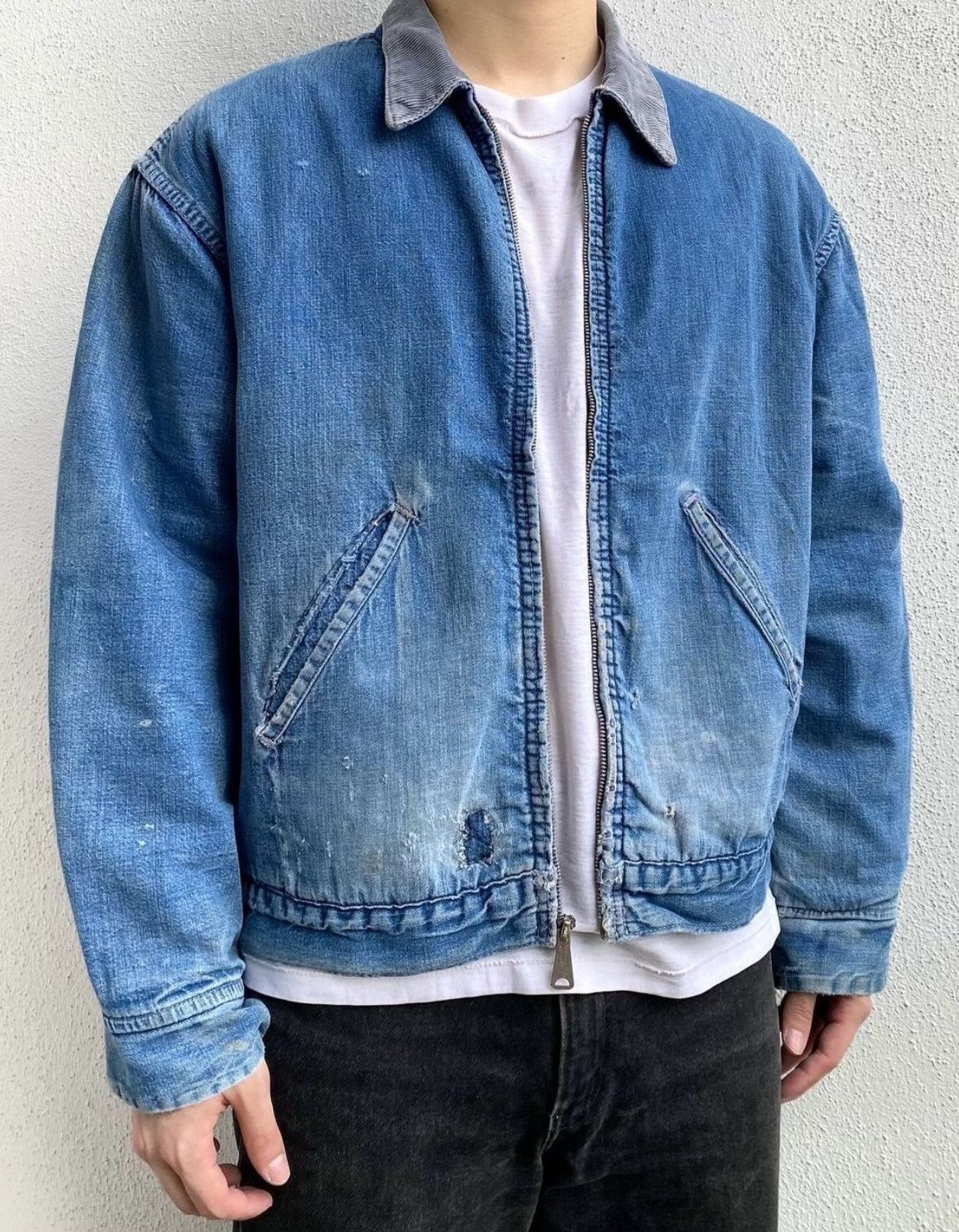 Vintage 70s Big Ben Wrangler Denim Work Jacket Size US M / EU 48-50 / 2 - 8 Thumbnail