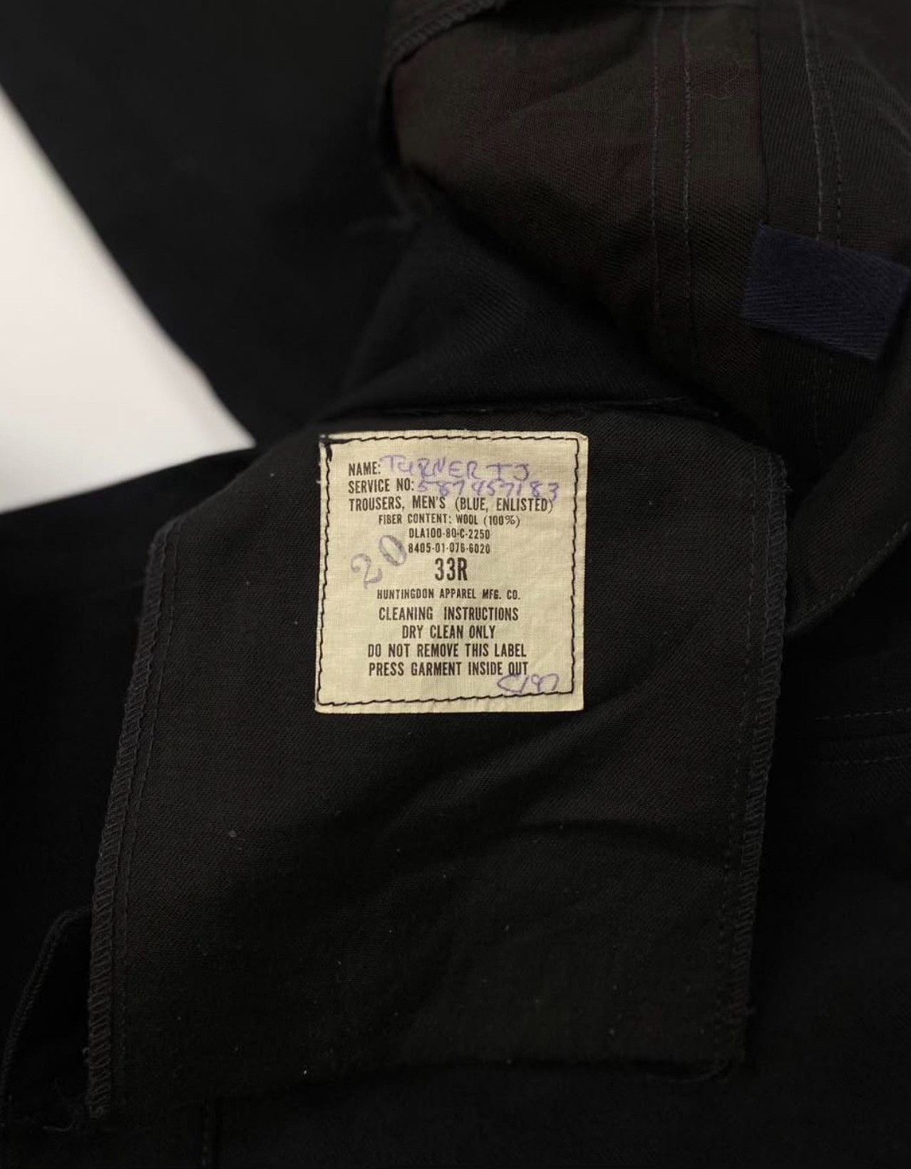Vintage 1980s US Navy Cracker Jack Wool Pants Size US 32 / EU 48 - 5 Thumbnail
