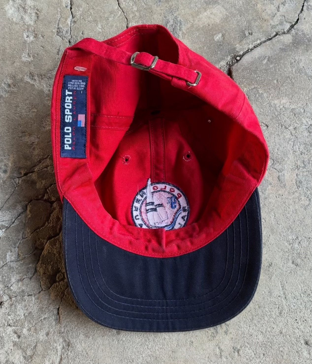 Vintage Vintage 1990s Ralph Lauren Polo Two-Tone Hat Size ONE SIZE - 3 Thumbnail