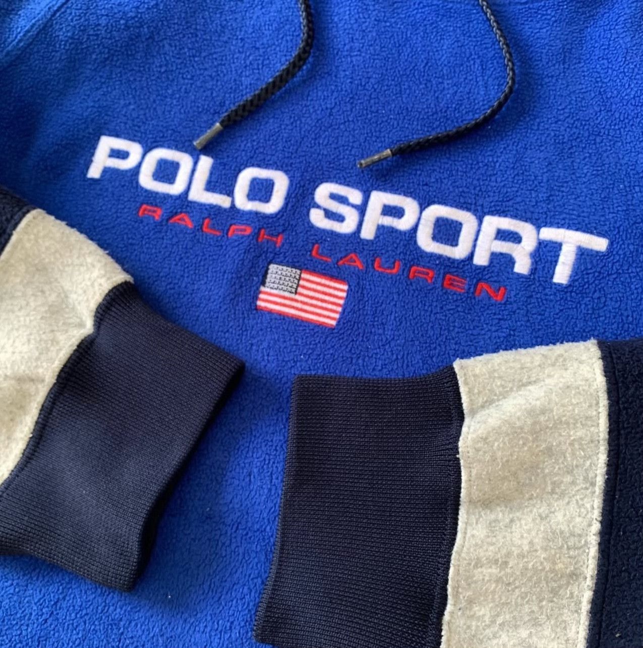 Vintage Vintage 1990s Polo Sport Hoodie Size US M / EU 48-50 / 2 - 3 Thumbnail