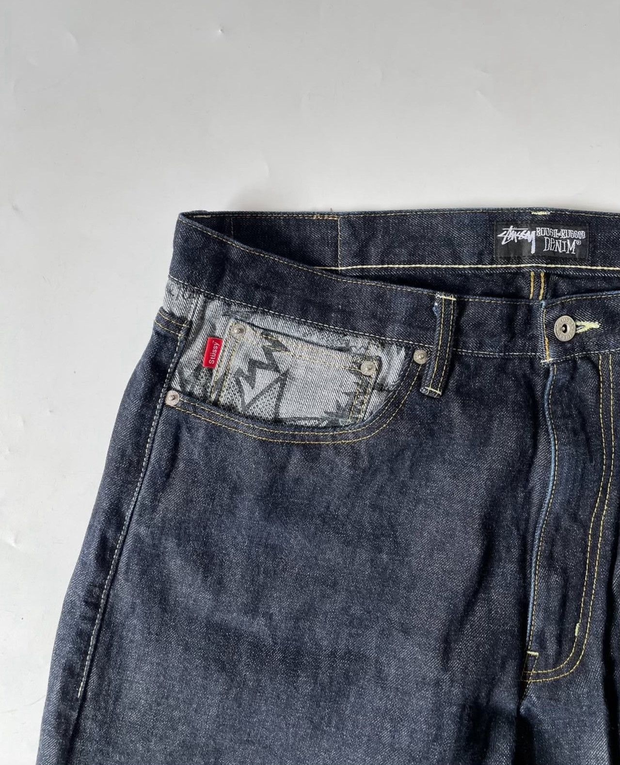 Vintage Vintage Stussy 2000s Rough Rugged Denim Pant Size US 38 / EU 54 - 3 Thumbnail