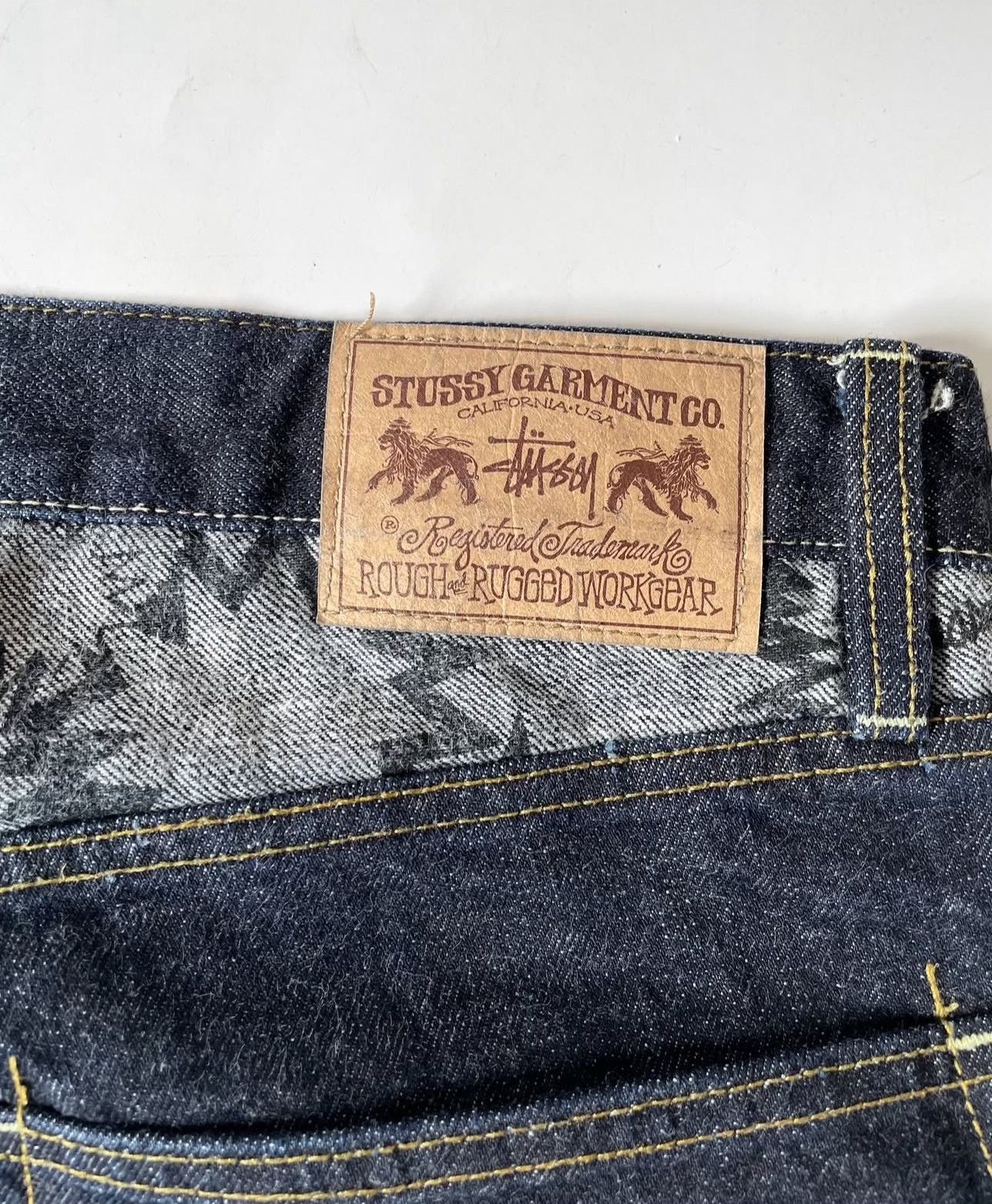 Vintage Vintage Stussy 2000s Rough Rugged Denim Pant Size US 38 / EU 54 - 8 Thumbnail