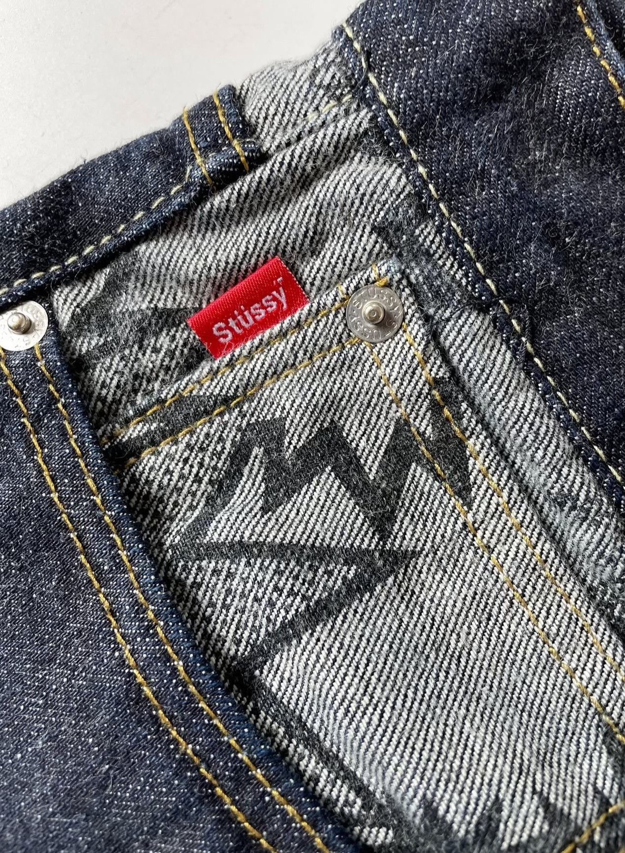 Vintage Vintage Stussy 2000s Rough Rugged Denim Pant Size US 38 / EU 54 - 4 Thumbnail