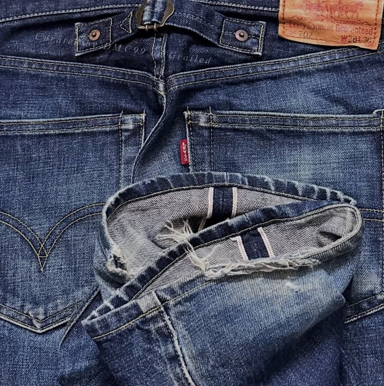 Vintage Vintage Levi's 90s 702xx BigE Selvedge Size US 28 / EU 44 - 5 Thumbnail