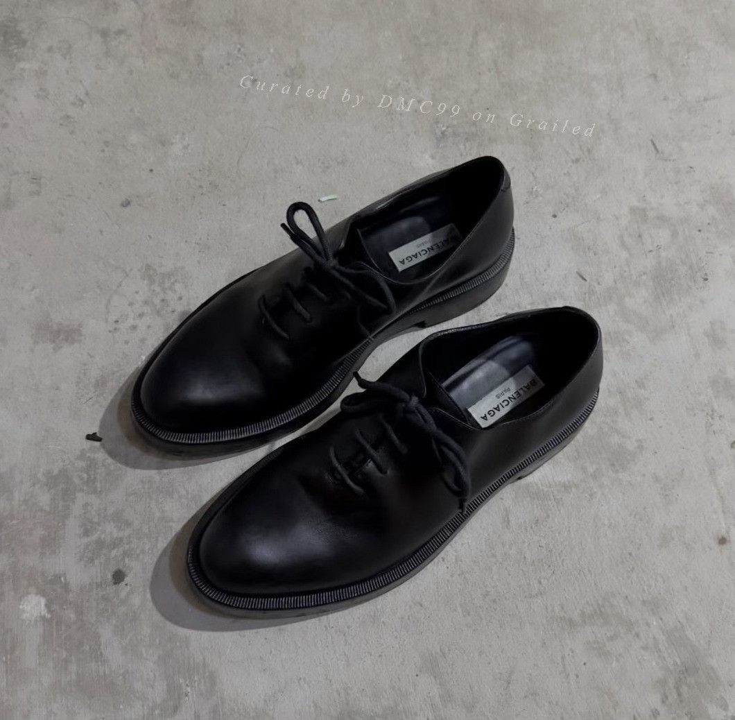 Vintage Vintage Balenciaga Leather Derby Shoes Size US 7 / EU 40 - 2 Thumbnail