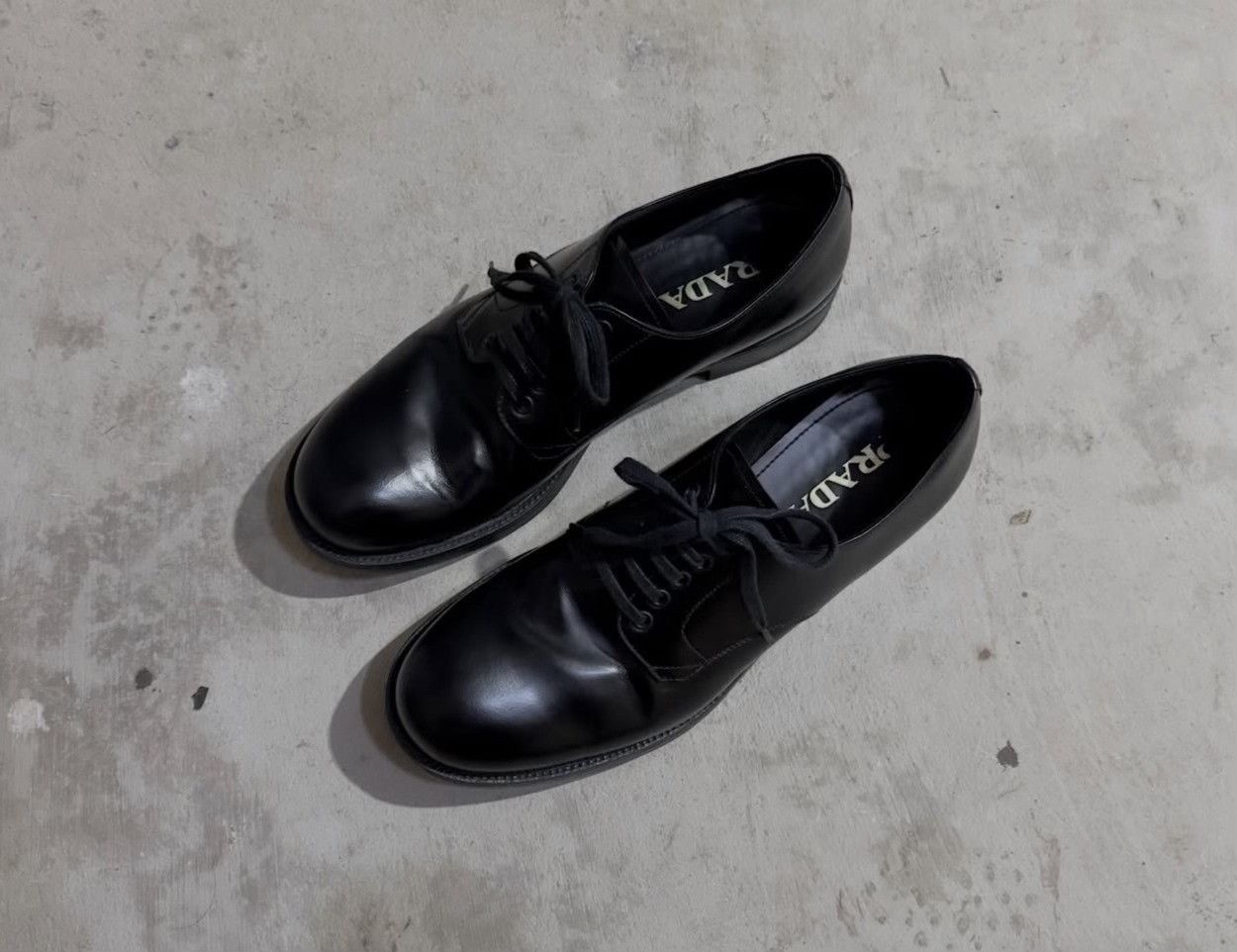 Vintage Vintage Prada 2010s Business Derby Shoes Size US 8 / EU 41 - 2 Thumbnail