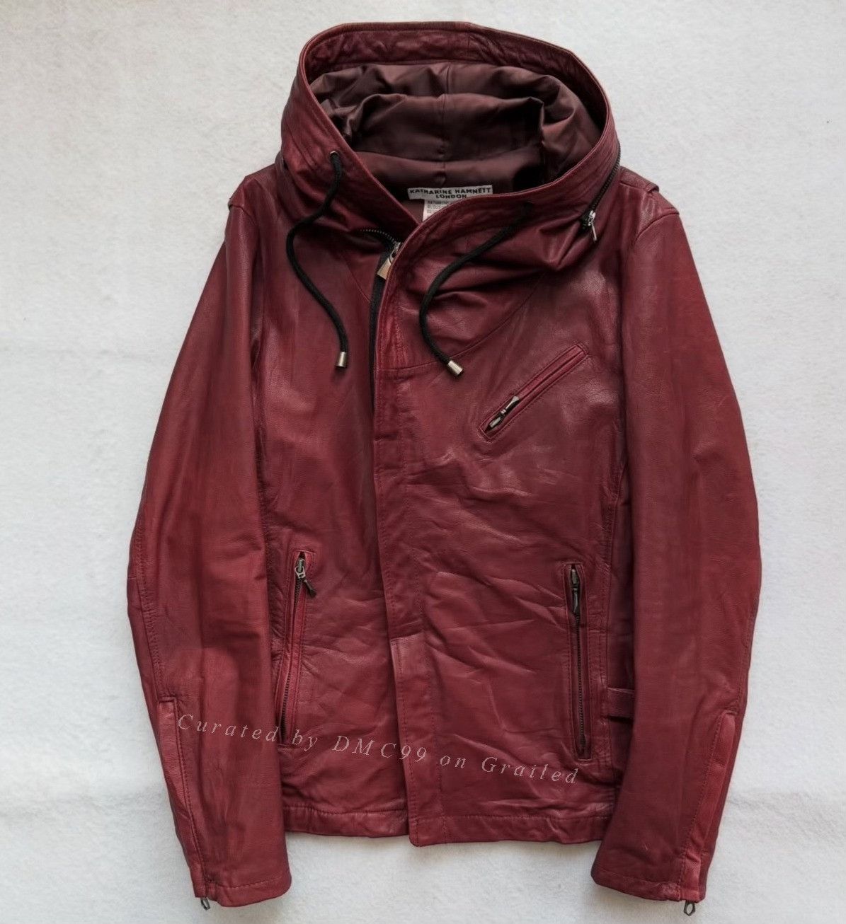 Vintage Vintage Katharine Hamnett 'Alien' Goat Skin Jacket Size US M / EU 48-50 / 2 - 2 Thumbnail