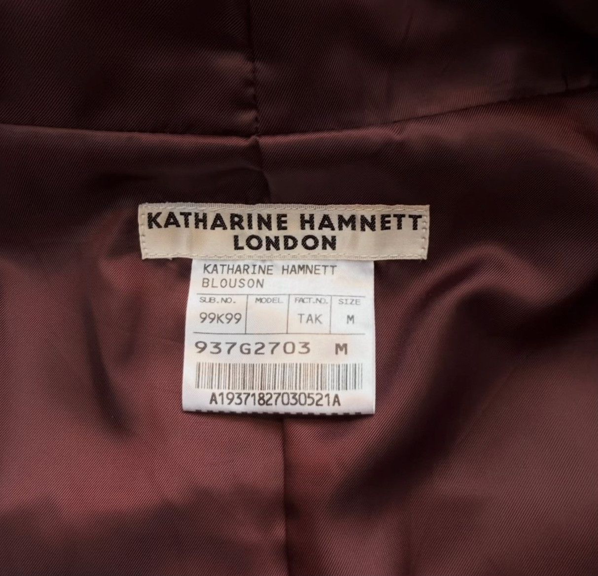 Vintage Vintage Katharine Hamnett 'Alien' Goat Skin Jacket Size US M / EU 48-50 / 2 - 9 Thumbnail