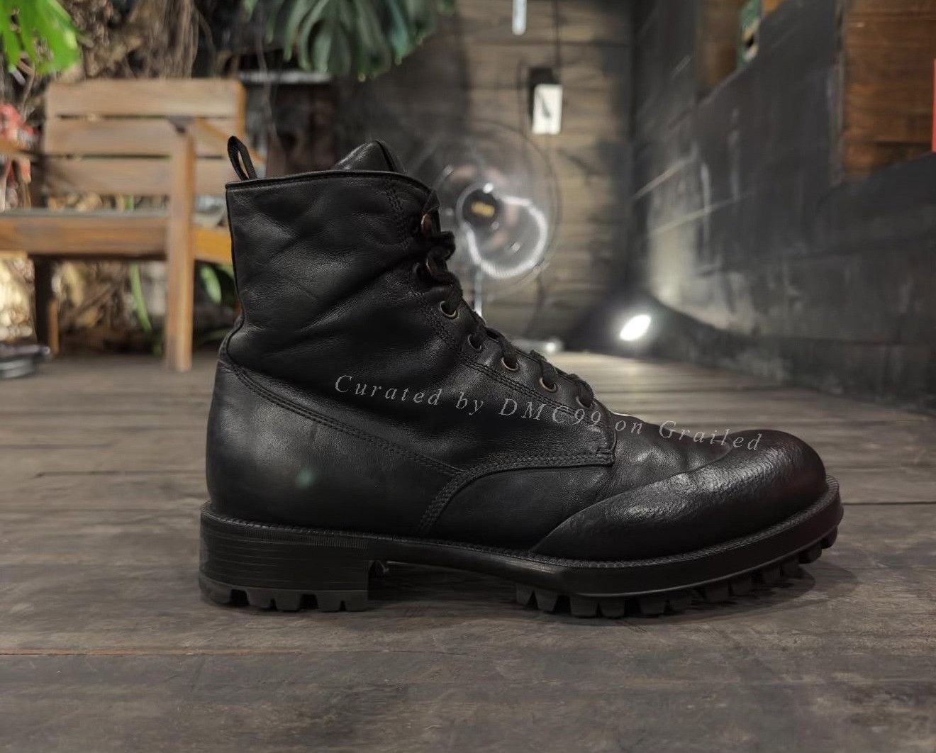 Vintage Vintage Prada 2010s Leather Ankle Combat Boots Size US 8 / EU 41 - 3 Thumbnail