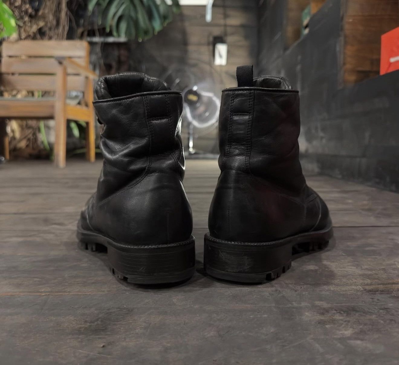 Vintage Vintage Prada 2010s Leather Ankle Combat Boots Size US 8 / EU 41 - 8 Thumbnail