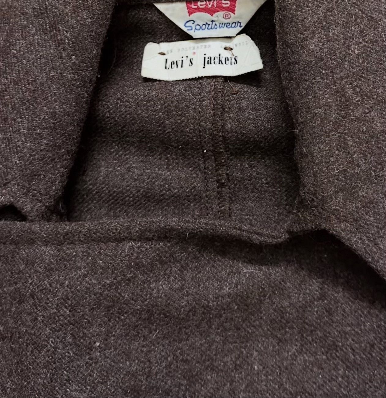 Vintage Vintage 60s Levi's Big E Wool Peacoat Size US M / EU 48-50 / 2 - 7 Thumbnail