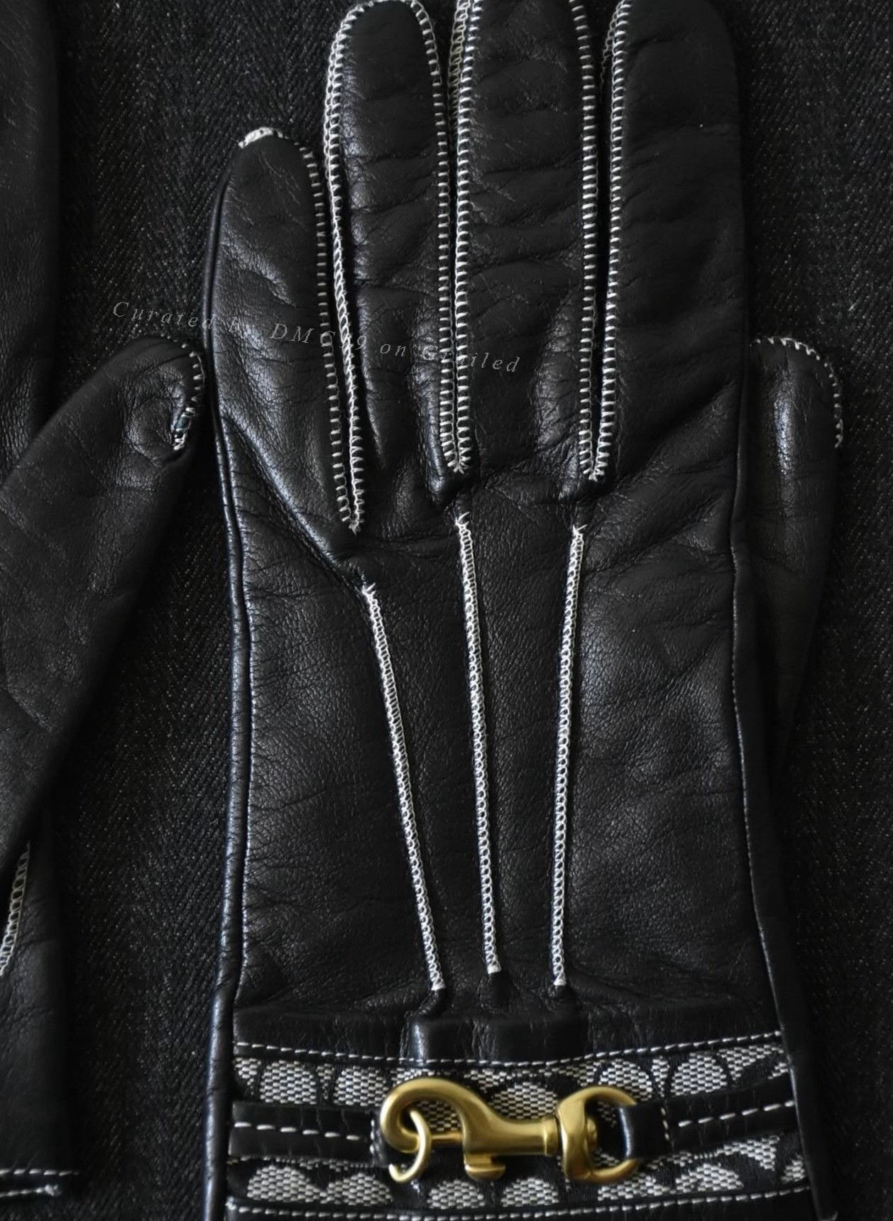 Vintage Vintage Coach 1990s Nappa Leather Black Gloves Size ONE SIZE - 6 Thumbnail