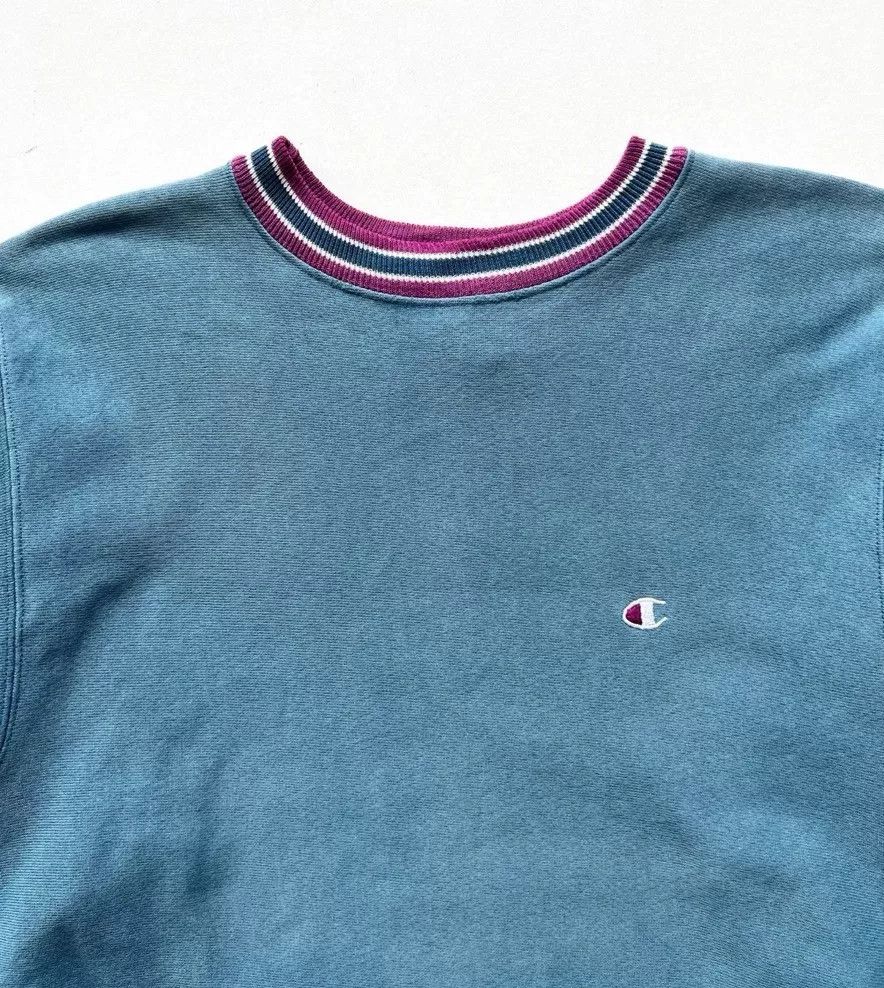 Vintage 1990s Champion 3-Tone Reverse Weave Sweatshirt Size US M / EU 48-50 / 2 - 2 Thumbnail