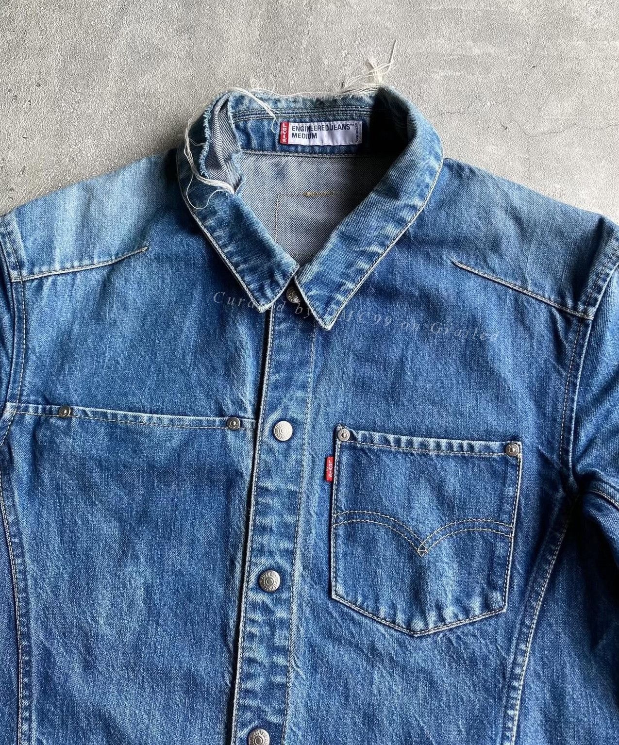 Vintage Vintage Levi's 2000s Engineered Denim Jacket Size M / US 6-8 / IT 42-44 - 3 Thumbnail