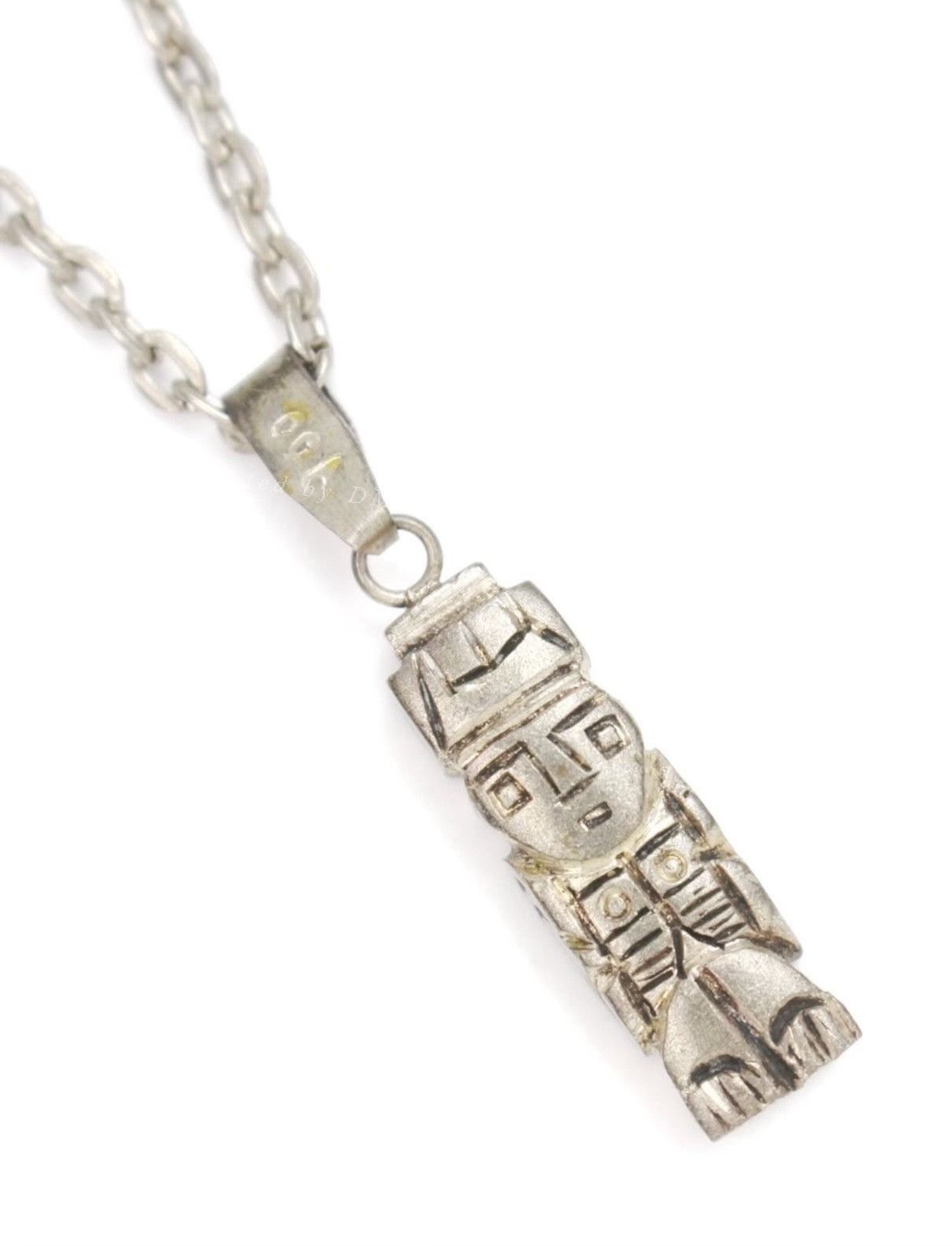 Vintage Vintage 1990s Peruvian Tiwanaku Monolito Totem Pendant Necklace Size ONE SIZE - 3 Thumbnail
