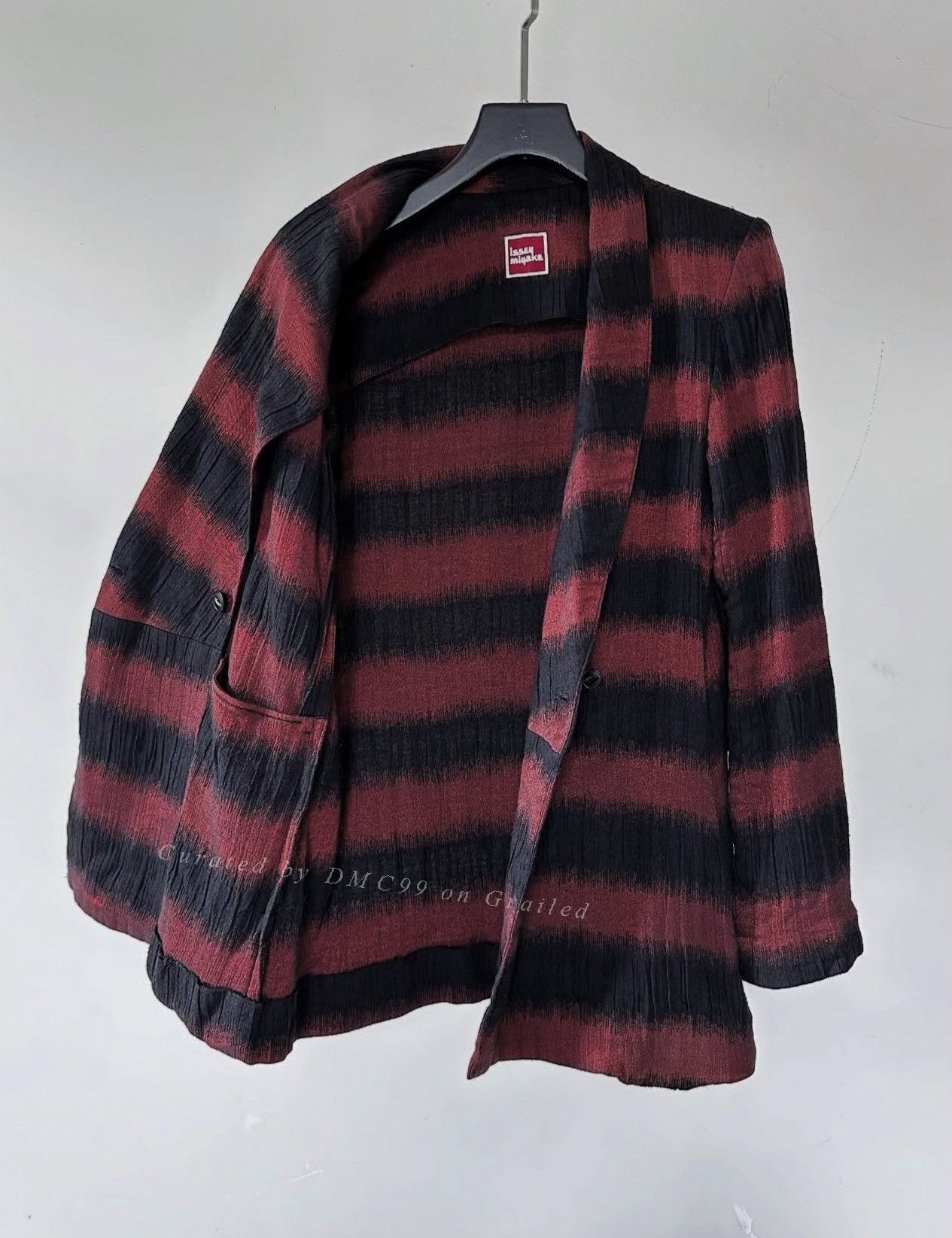 Vintage Vintage 1970s Issey Miyake Striped Blazer Size US M / EU 48-50 / 2 - 4 Thumbnail