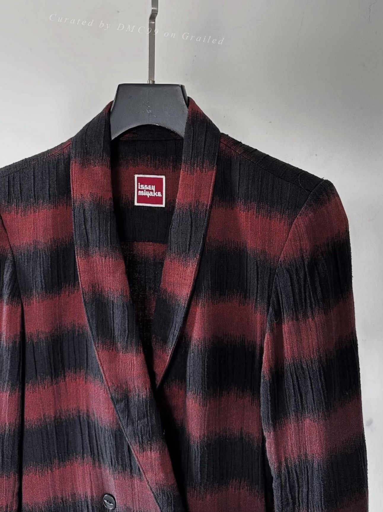 Vintage Vintage 1970s Issey Miyake Striped Blazer Size US M / EU 48-50 / 2 - 2 Thumbnail