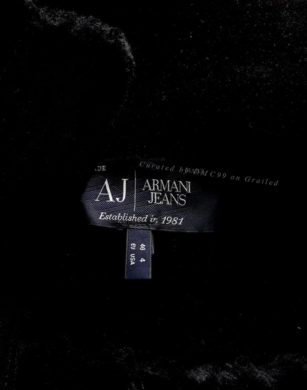 Vintage Vintage 2000s Armani Jeans Obsidian Jacket Size US M / EU 48-50 / 2 - 5 Thumbnail