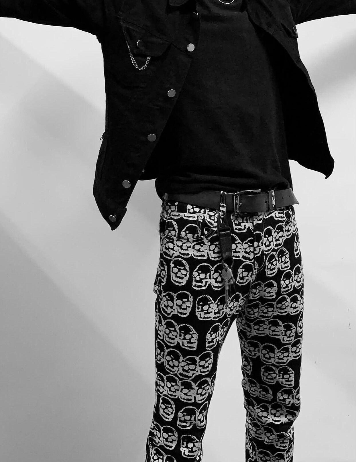 Vintage Hysteric Glamour SS2003 Skull Cotton Pants Size 28" / US 6 / IT 42 - 3 Thumbnail