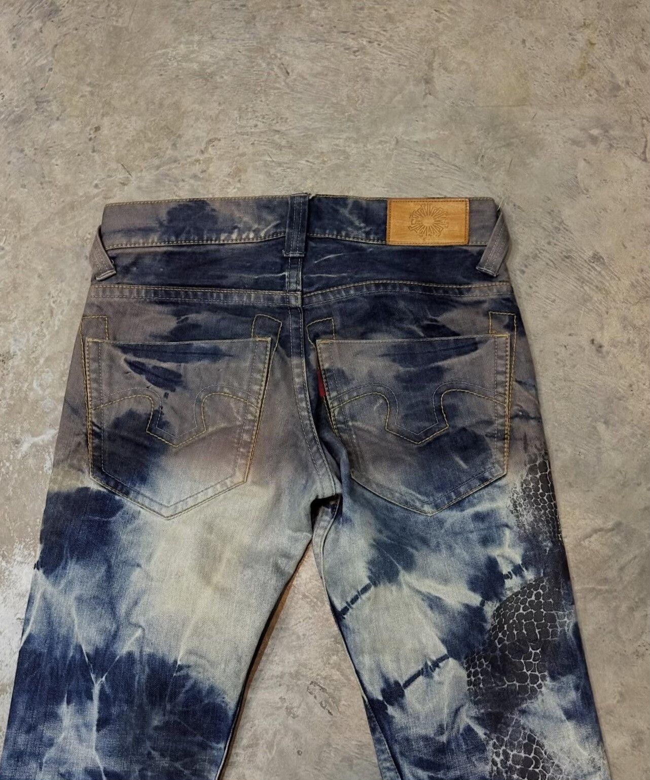 Vintage Vintage 2000s Tornado Mart Snake Denim Jeans Size US 32 / EU 48 - 5 Thumbnail