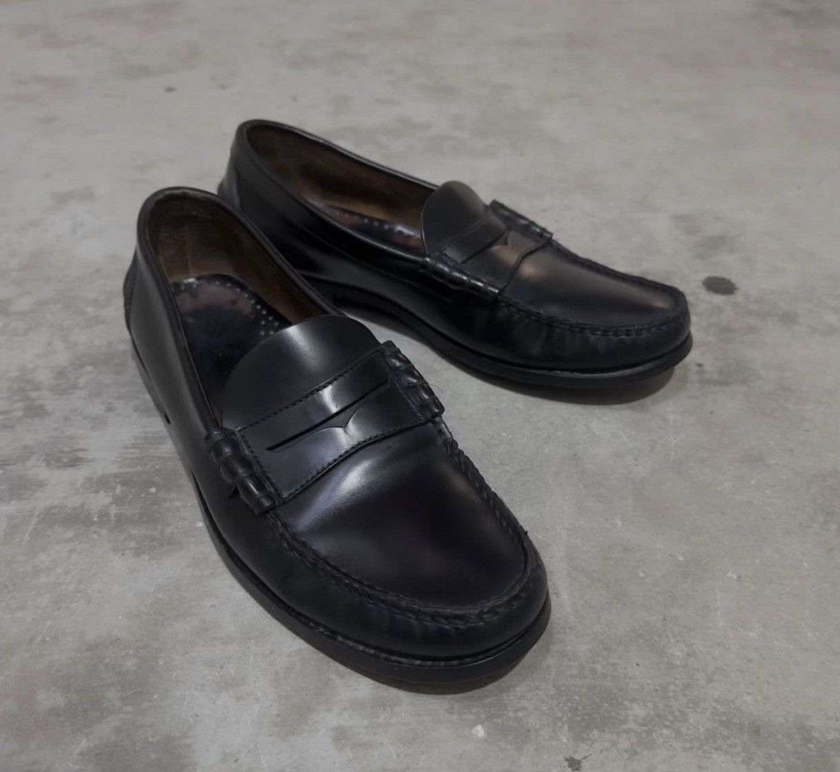 Vintage Vintage Prada Leather Penny Loafer Shoes Size US 8.5 / EU 41-42 - 6 Thumbnail