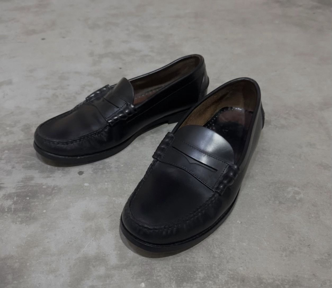 Vintage Vintage Prada Leather Penny Loafer Shoes Size US 8.5 / EU 41-42 - 5 Thumbnail