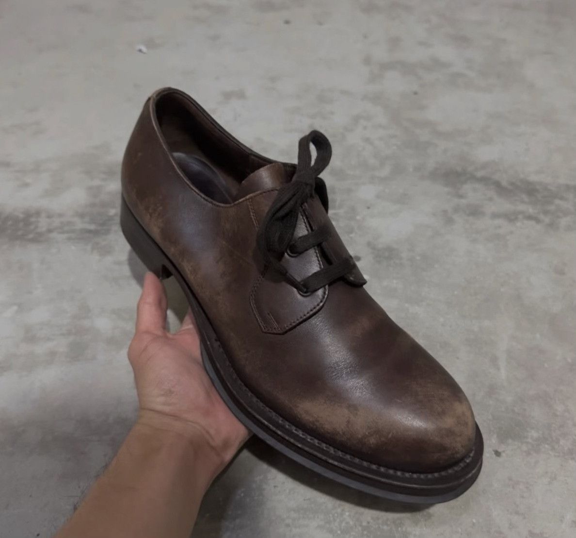 Vintage Vintage Prada 2000s Leather Lace-up Shoes Size US 9.5 / EU 42-43 - 8 Thumbnail