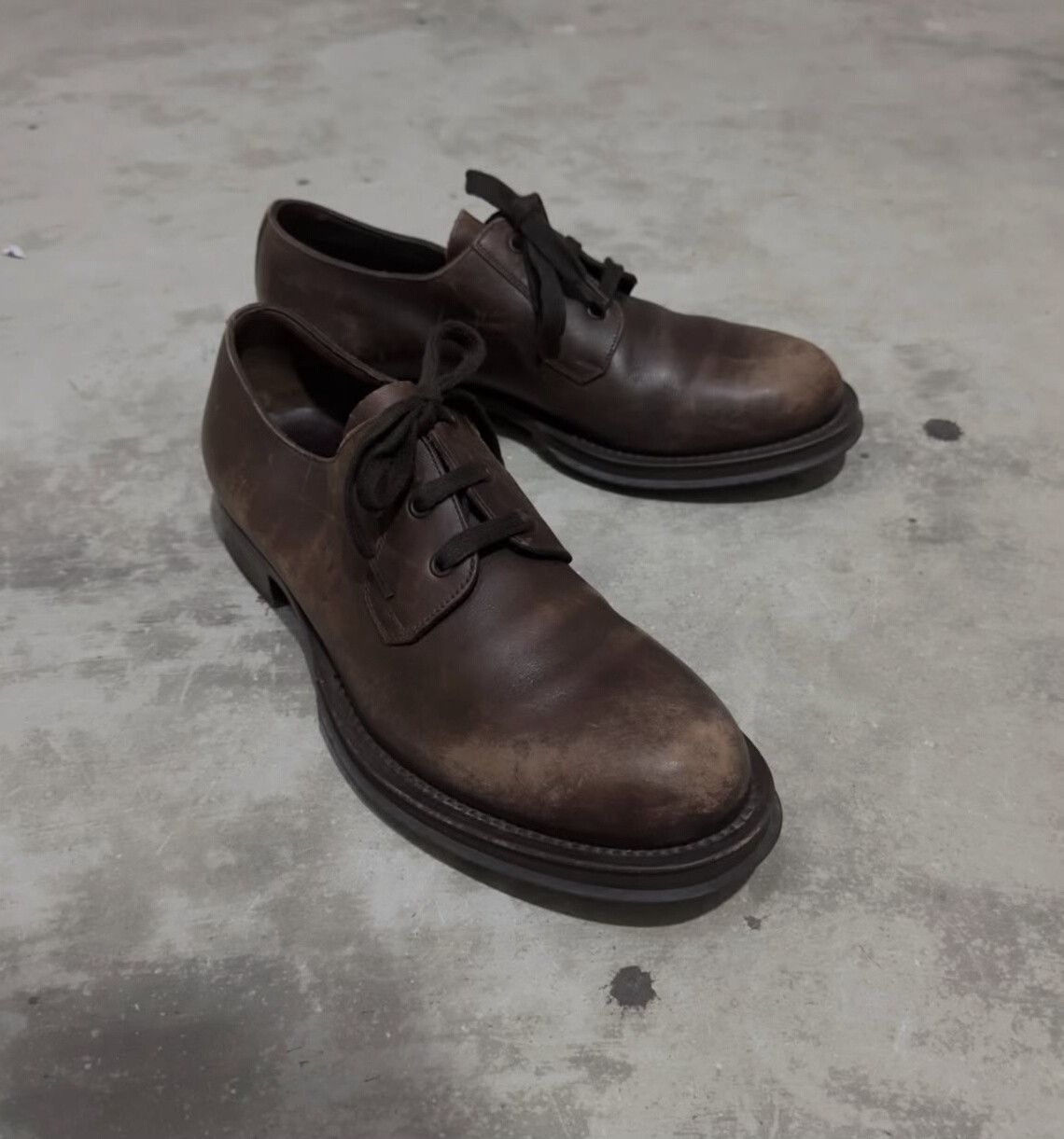 Vintage Vintage Prada 2000s Leather Lace-up Shoes Size US 9.5 / EU 42-43 - 9 Thumbnail