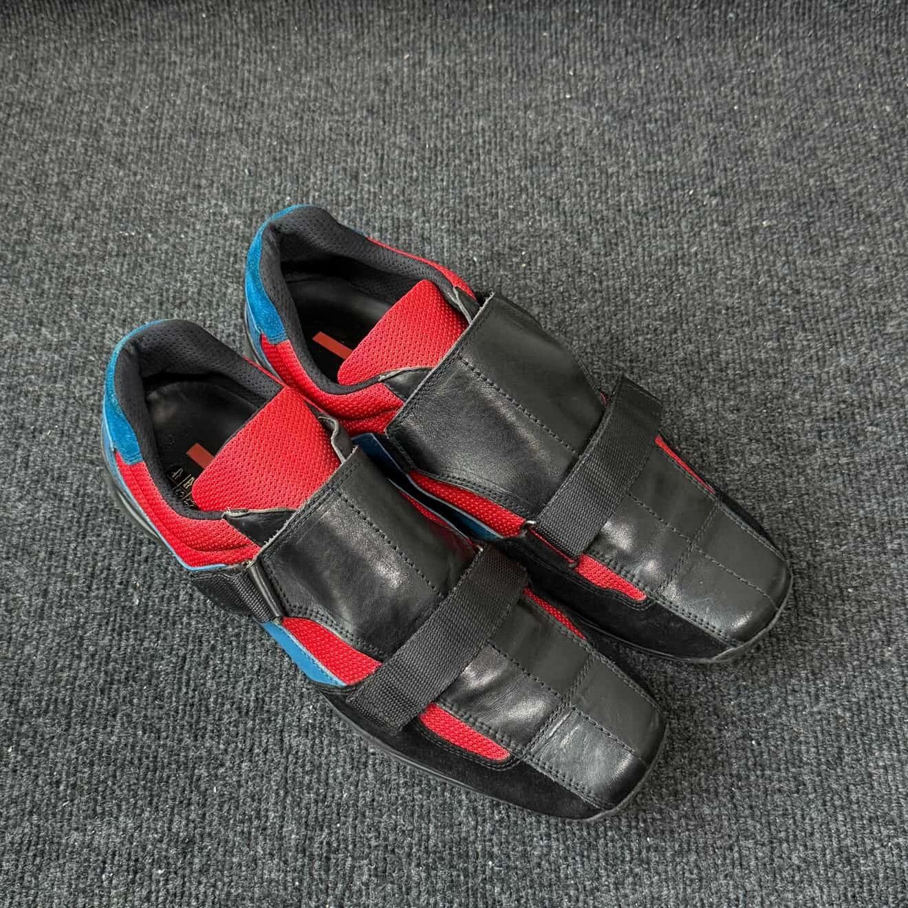 Vintage Vintage 1990s Prada Sport Velcro Sneakers Size US 10 / EU 43 - 2 Thumbnail