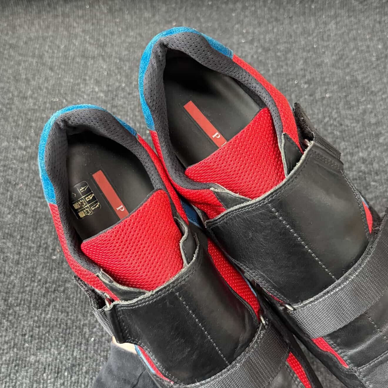 Vintage Vintage 1990s Prada Sport Velcro Sneakers Size US 10 / EU 43 - 8 Thumbnail