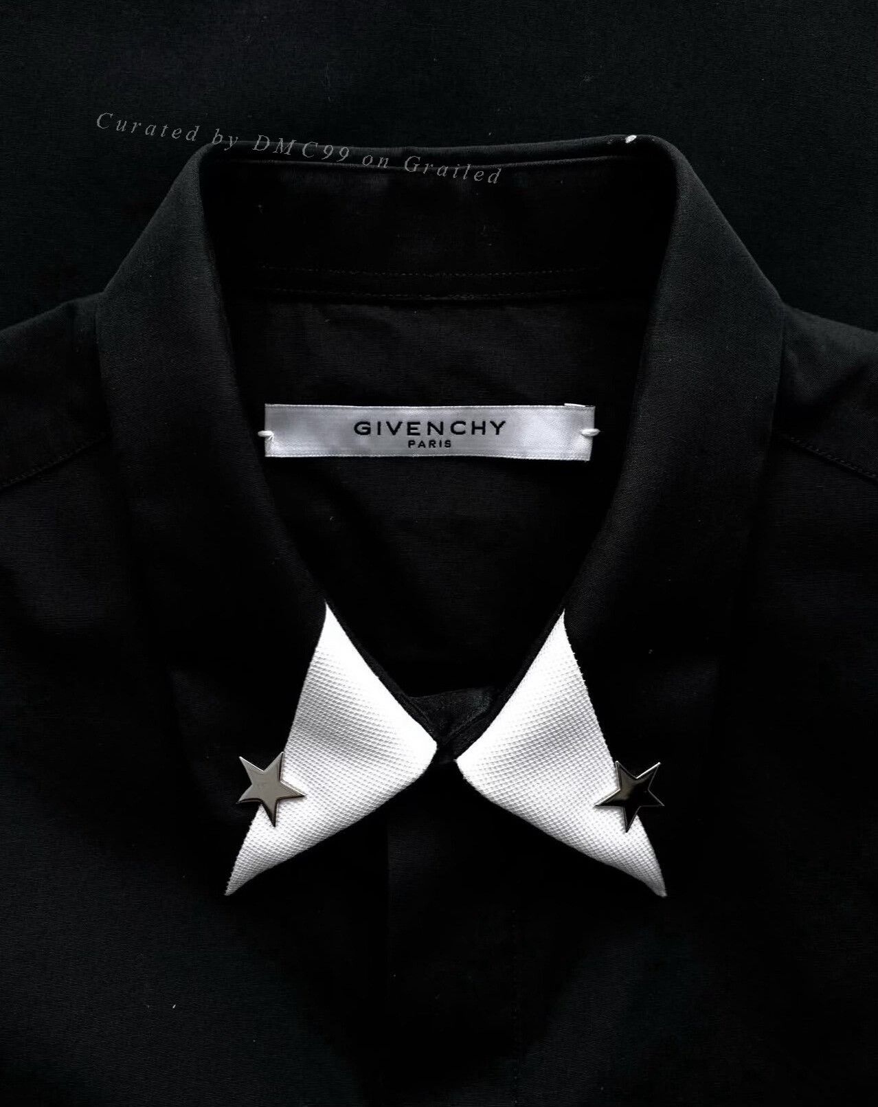 Vintage Vintage Givenchy SS16 Black Star Shirt Size US M / EU 48-50 / 2 - 4 Thumbnail