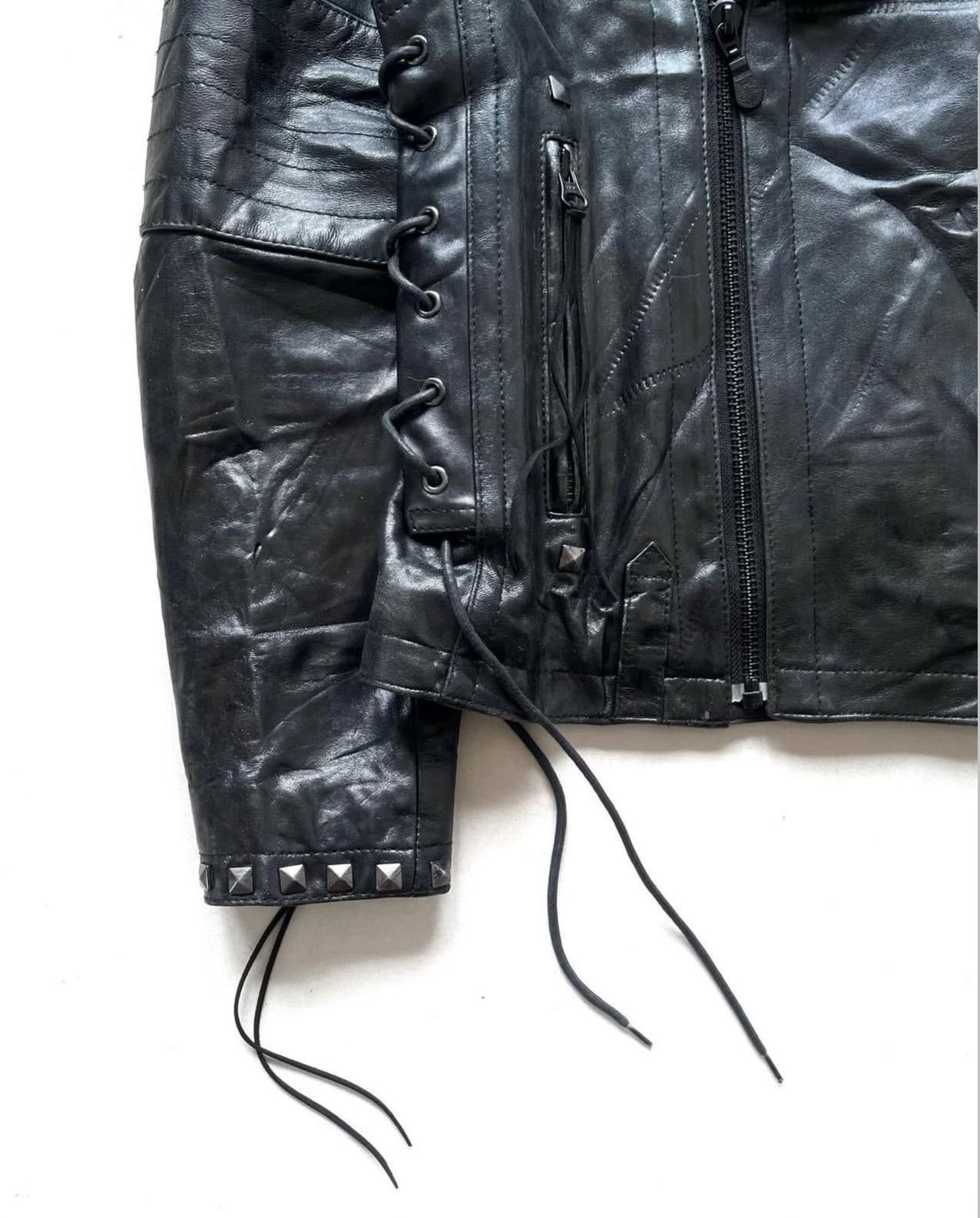 Vintage Vintage 2000s Tornado Mart Studded Leather Biker Jacket Size US M / EU 48-50 / 2 - 5 Thumbnail