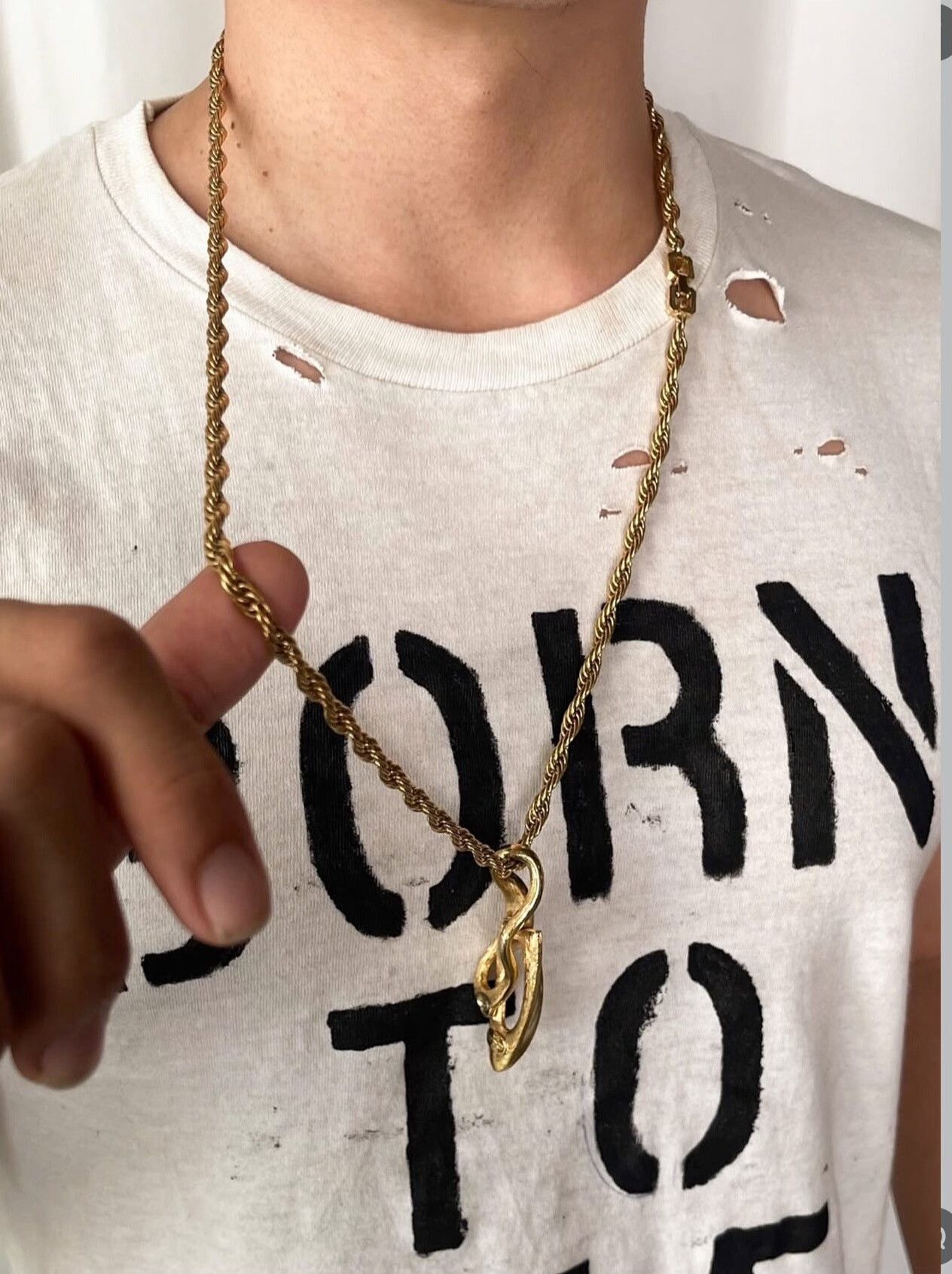 Vintage Vintage 1980s Givenchy Gold Plated Necklace Size ONE SIZE - 7 Thumbnail
